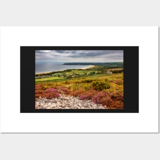 Oxwich Bay from Cefn Bryn, Gower Posters and Art